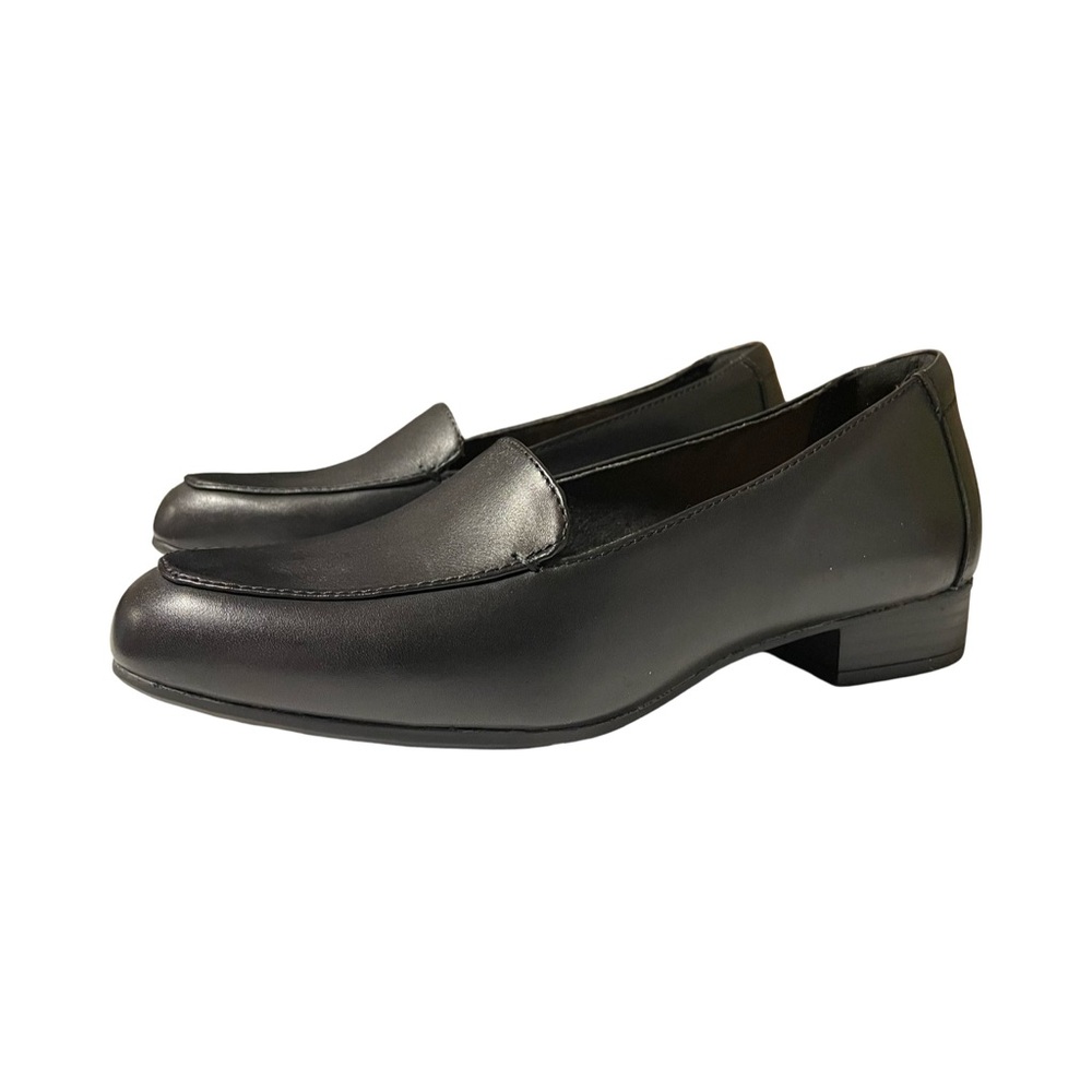 Clarks Juliet Lora Black Leather Loafer